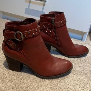 EUC Sam Edelman Circus Monica Ankle Bootie Spiced Mahogany Brown Red 8